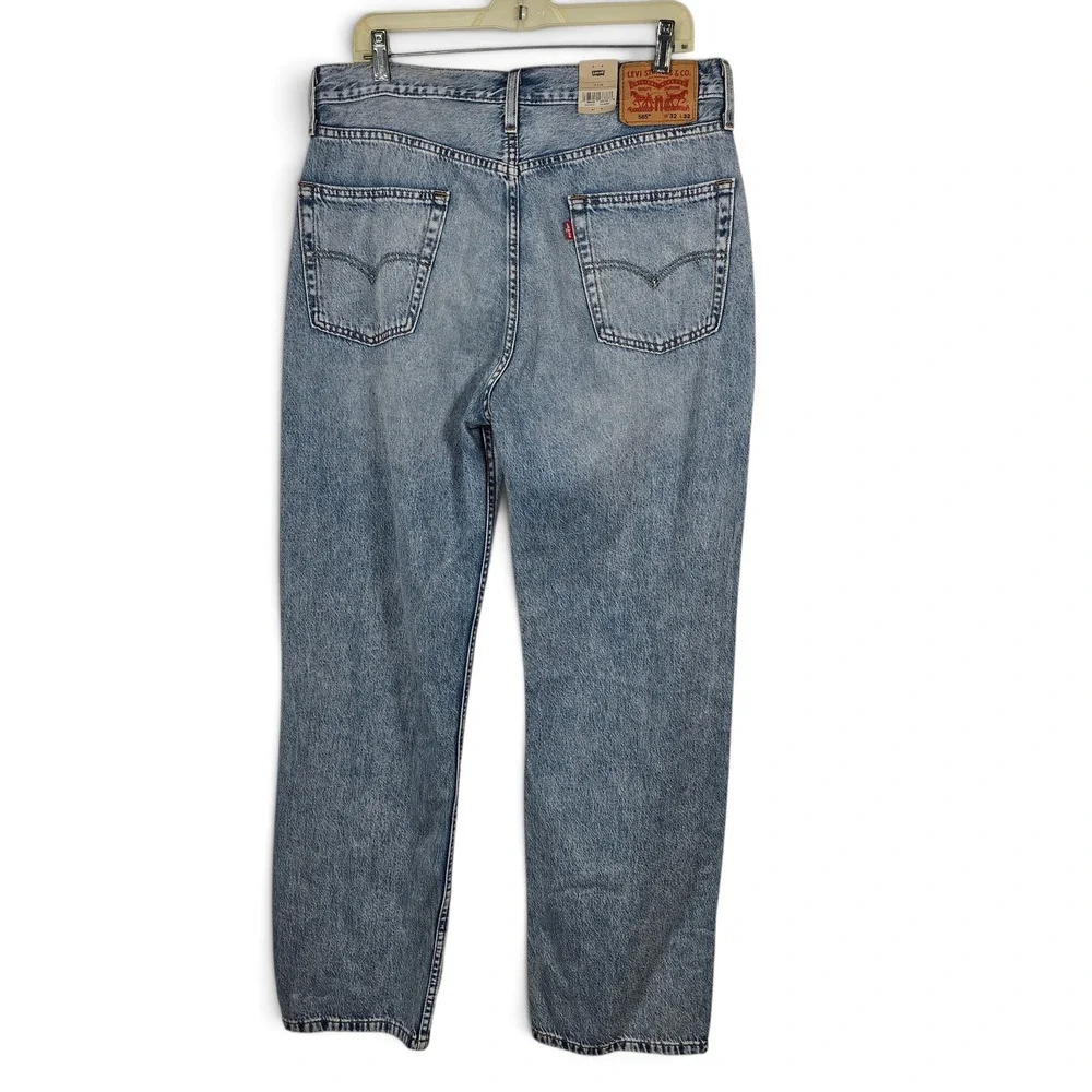 Levi's Jeans Men 32x32 565 Loose Straight Light Wash Denim NEW Classic 90s Style